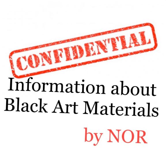 Confidential Information about Black Art Materials by NOR (Instant Download)