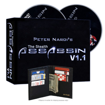 Stealth Assassin Wallet V1.1 (2 DVD set) by Peter Nardi and Marc Spelmann (original DVD Download, ISO file)