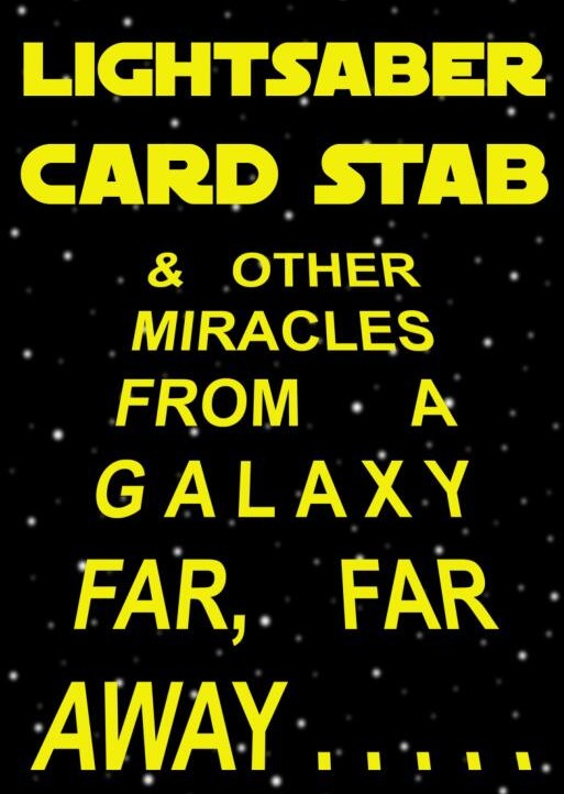 Lightsaber Card Stab By Darren McQuade