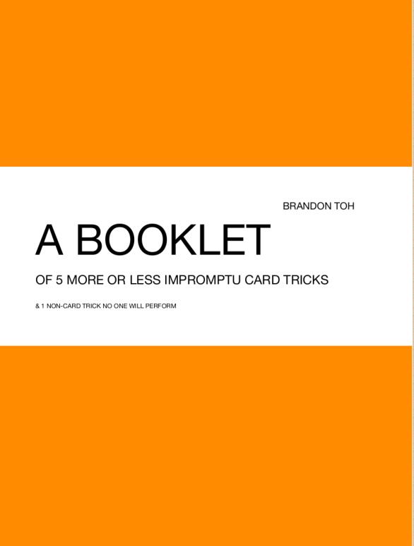 Booklet by Brandon Toh (PDF Download)