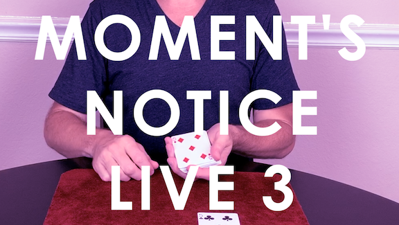 Moment's Notice Live 3 by Cameron Francis (MP4 Video Download)