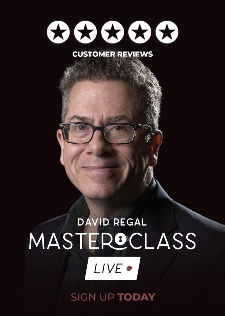 Vanishing Inc Masterclass Live Lecture by David Regal (Live Zoom Session) (MP4 Video Download 720p High Quality)