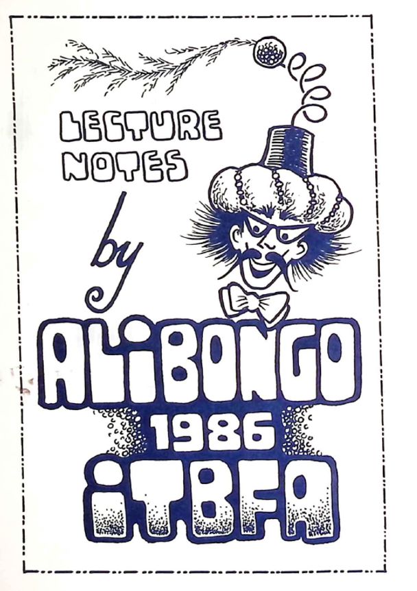 Lecture Notes 1986 by Ali Bongo (PDF eBook Magic Download)