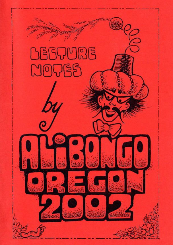 Lecture Notes Oregon 2002 by Ali Bongo (PDF eBook Magic Download)