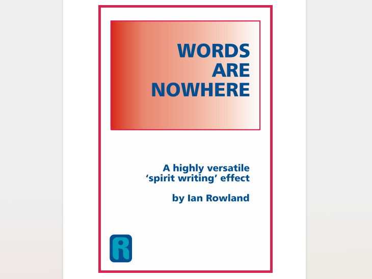 Words Are Nowhere by Ian Rowland (official PDF eBook Magic Download)
