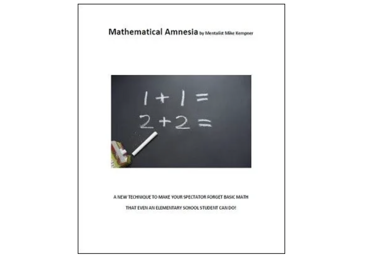 Mathematical Amnesia by Mike Kempner (official PDF eBook Magic Download)