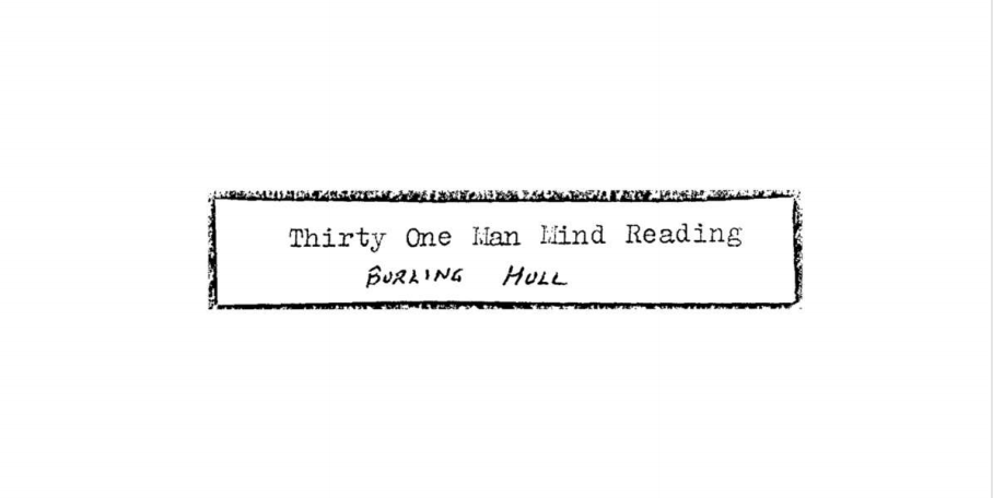 Thirty One Man Mind Reading by Burling Hull (PDF eBook Magic Download)