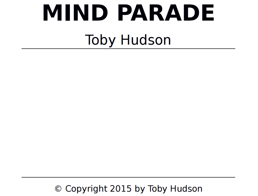 Mind Parade by Toby Hudson (PDF eBook Download)