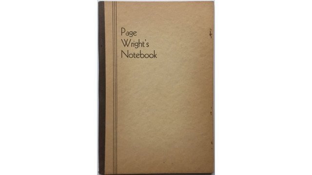 Notebook by T. Page Wright (PDF eBook Download)