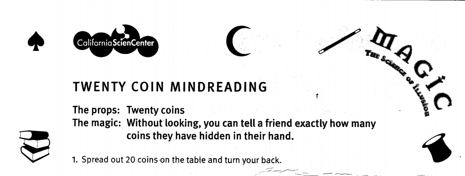 Twenty Coin Mindreading by CaliforniaScienCenter (PDF eBook Download)