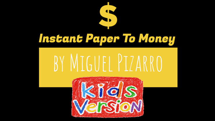 Instant Paper to Money Kid Version by Miguel Pizarro and Crazy Jokers (Mp4 Video Download 1080p FullHD Quality)