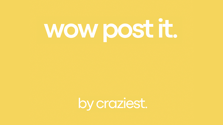 WOW Post-it by Craziest (Mp4 Video Download 1080p FullHD Quality)
