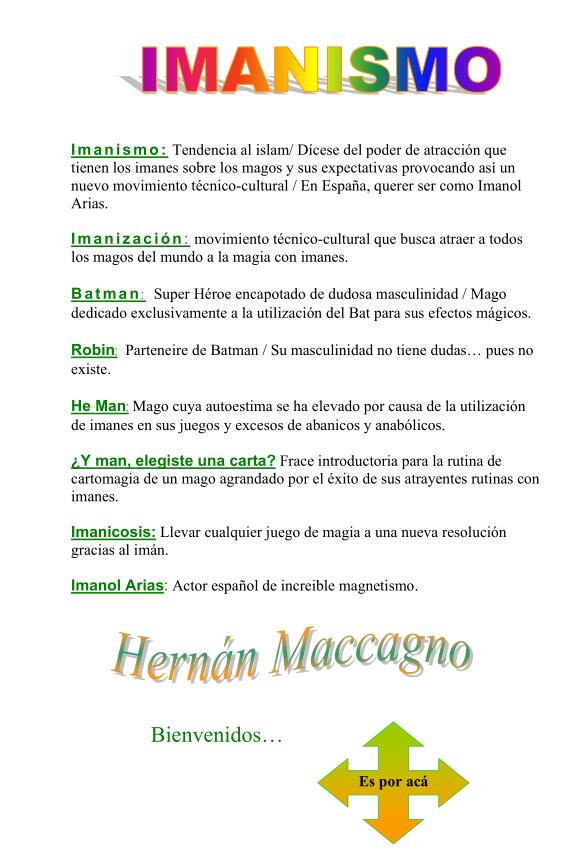 Hernan Maccagno - Imanismo (Spanish)
