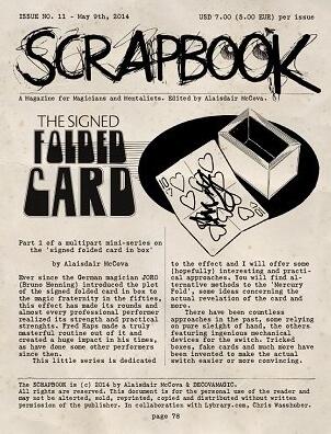 Alexander de Cova - Scrapbook Issue 11
