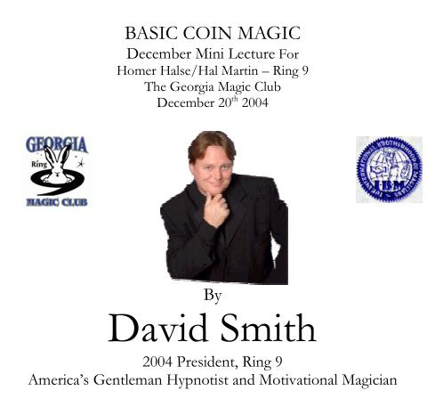 Dave Smith Coin Lecture