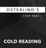 Osterlind's 13 Steps: Step 10: Cold Reading by Richard Osterlind