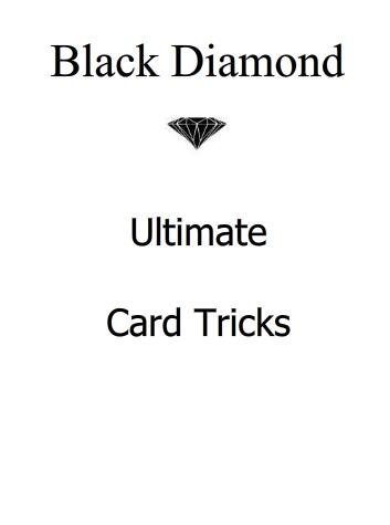 Black Diamond - Ultimate Card Tricks