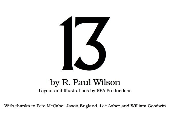 13 by R. Paul Wilson (PDF eBook Magic Download)