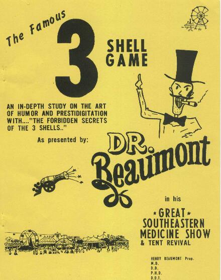 Dr. Beaumont - 3 shell game