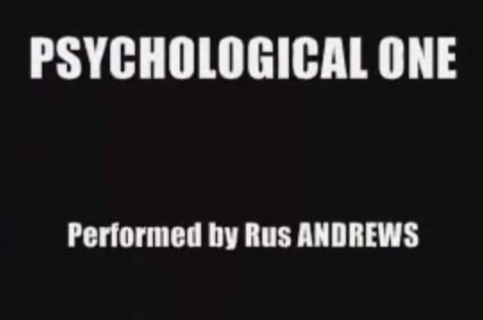 Rus Andrews - Psychological One (PDF eBook Magic Download)