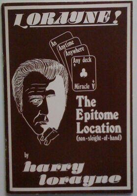 Harry Lorayne - The Epitome Location