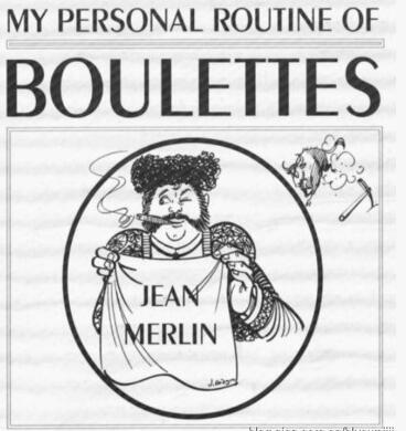 Jean Merlin - My Personal routine of Boulettes