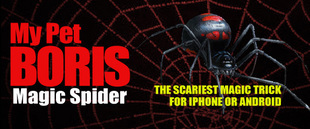 My Pet Boris Magic Spider The Scariest App for Iphone or Android