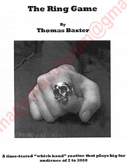 Thomas Baxter - The Ring Game