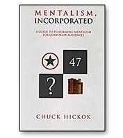 Mentalism Incorporated book (2 volume sets) Chuck Hickok